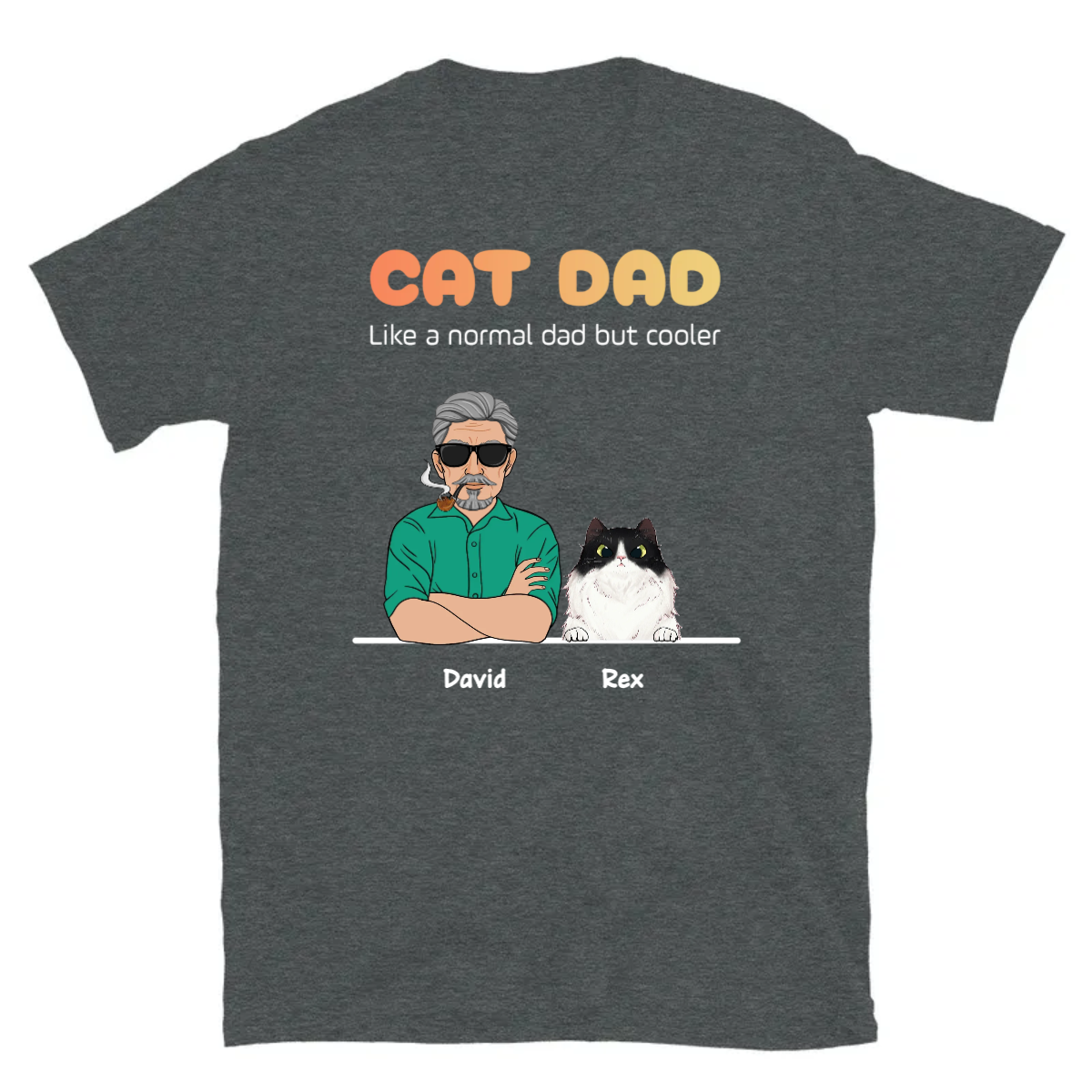 PersonalizedCatDadT shirt 01